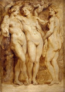 Üç Güzeller, yaklaşık 1620-1623. by Peter Paul Rubens