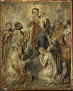 Tesbih Bakiresi ve Çocuğu by Peter Paul Rubens