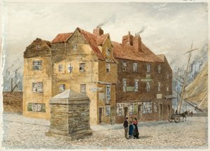 Sandgate (Portland Arms Inn) (kart üzerine kağıt üzerine kurşun kalem ve sulu boya)