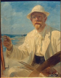 Sanatçının kendi portresi by Peder Severin Krøyer