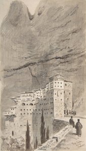 Mega Spileon Manastırı, Yunanistan, 1896. by Peter Toft