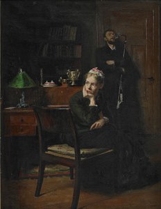 İç Mekanda Aile Sahnesi, 1885 by Peter Vilhelm Ilsted