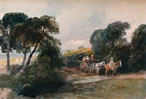 Çaydan Geçen Saman Arabası, c1824 by Peter de Wint