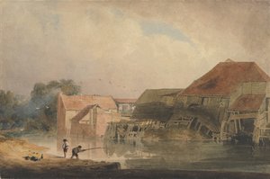 Nehir Kenarı Sahnesi Eski Değirmen, 1805-10 . by Peter de Wint