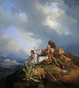 Atina yakınlarındaki Armatoles, 1829