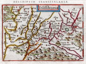Transilvanya 1616 Haritası by Petrus Bertius