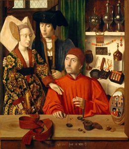 Dükkanında Bir Kuyumcu, 1449.