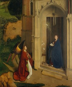 Duyuru. 1450 civarında by Petrus Christus