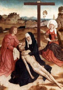 Ölü Mesih Üzerine Ağıt, 1444 dolayları (panel üzerine yağlıboya) by Petrus Christus