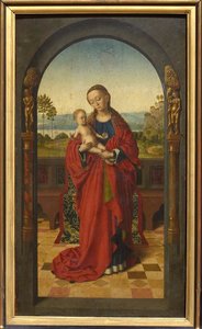Bakire ve Çocuk, c. 1450. by Petrus Christus