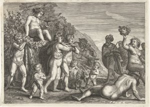 Triomf van Bacchus by Petrus Clouwet (possibly)