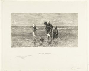 deniz çocukları Oynayan çocuklar (nesne üzerinde başlık)