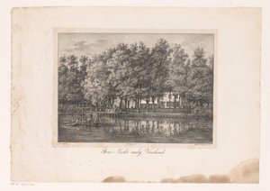 Breevecht kır mülkünün görünümü Vreeland yakınlarındaki Bree-Vecht (nesnedeki başlık) Vecht Nehri manzarası (dizi başlığı) by Petrus Josephus Lutgers
