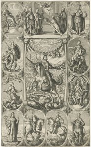 İmparator Ferdinand III'ün alegorik temsili by Petrus Rucholle