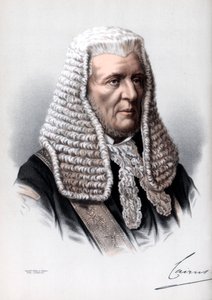 Hugh NcCalmont Cairns, 1 Earl Cairns, Büyük Britanya Lord Şansölyesi, c1890. by Petter and Galpin Cassell