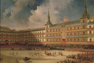 Montpensier Dükü'nün Evliliği Kutlamaları Sırasında Madrid'deki Plaza Mayor'da Boğa Güreşi