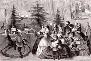 Noel, Saint Petersburg, Rusya'da. 1861 (gravür)