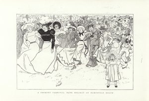 A Cockney Carnival, bank holiday on Hampstead Heath  by Phil May