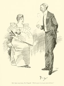 1890'lardan Phil May'in karikatürü (lito) by Phil May