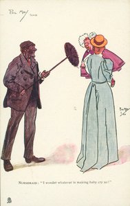 Baca temizleyicisi bebeği ağlatıyor (renkli taş) by Phil May
