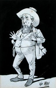 Kovboy (kağıt üzerine mürekkep) by Phil May