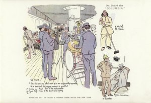 Westward Ho! On board a German liner bound for New York  by Phil May