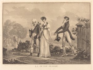 genç bayan by Philibert Louis Debucourt