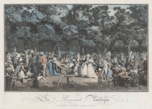 Halka Açık Gezinti Yeri by Philibert Louis Debucourt