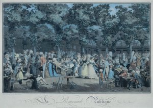 Halka Açık Gezinti Yeri by Philibert Louis Debucourt
