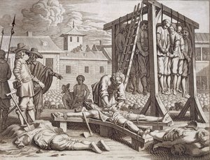Asma ve işkence, bar. 1672. by Philip Baldaeus