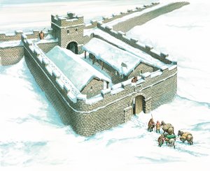 Winshields Milecastle, Hadrian Duvarı, Northumberland, 2007.