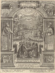 Vaftiz, Yedi Kutsal Kitap serisinden, 1576., 1576. by Philip Galle