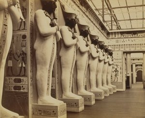 Mısır Mahkemesi ve Colossi Salonunun Cephesi, Crystal Palace, Sydenham, 1854