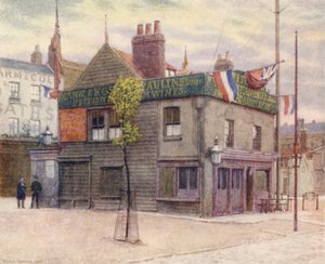 Vine Tavern, Mile End, Doğuya Bakış, 1887 by Philip Norman