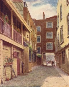 Yard of Old Bell Inn, Holborn, Kuzeyden, 1897 by Philip Norman