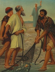 İsa öğrencilerini çağırıyor by Philip Richard Morris