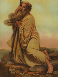 Musa vaat edilmiş toprakları inceliyor by Philip Richard Morris
