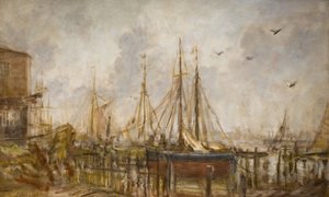 Bir Tersane, Shoreham, Sussex, 1926. by Philip Wilson Steer