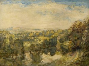 Teme Nehri, Akşam, Ludlow Yakınında - Uzaktaki Clee Tepeleri by Philip Wilson Steer