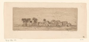 Gezicht op Com Al-Akhdar Vue de Côm Al-Akhdar (orijinal başlık) by Philip Zilcken (signed by artist)