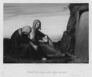 Mezardaki Meryemler, Mark XVI, 6 (gravür) by Philipp (after) Veit