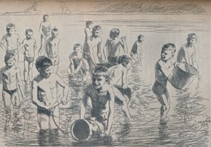 Erkeklerin Banyosu, c1911 by Philipp Franck