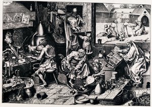 Simyacı, 1558 by Philipp Galle
