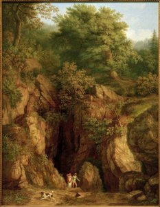 J.Ph. Hackert, Monte Verna I üzerindeki St. Francis Mağarası.