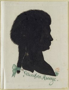 Stienchen Runge, 789 (Kağıt üzerinde Hint mürekkebi ve wc) by Philipp Otto Runge