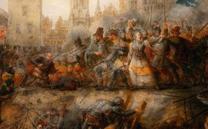 Epinoy Prensesi Philippe-Auguste Hennequin tarafından Tournai Savunması, Tournai Güzel Sanatlar Müzesi