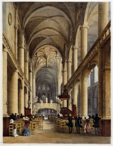 Kilisenin içi St Etienne du Mont - “” Paris ve çevresinde yürüyüş ””, Jacottet ve Benoist