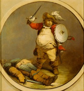 Hotspur Gövdesi ile Falstaff by Philippe Jacques de Loutherbourg