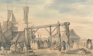 Bir Hoy'un Margate'e Gelişi by Philippe Jacques de Loutherbourg