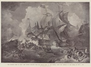 1 Haziran 1794'te Earl Howe komutasındaki İngilizlerin Fransız donanmasına karşı elde ettikleri zafer, 1 Haziran 1794